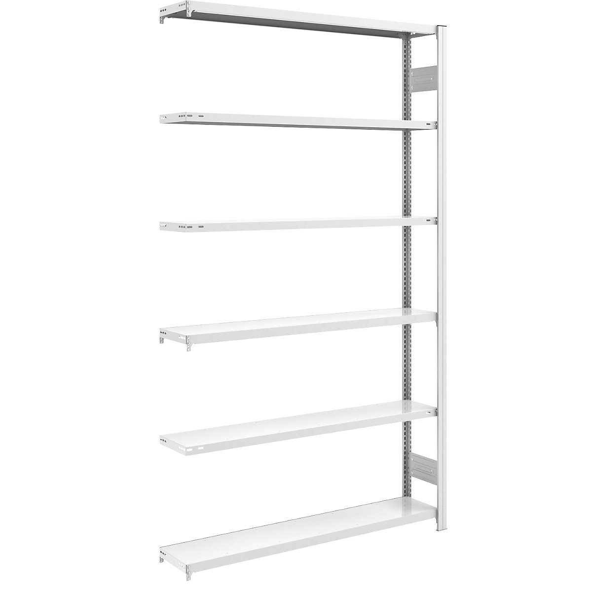 Estantería de almacén ensamblable, gris &ndash; eurokraft pro