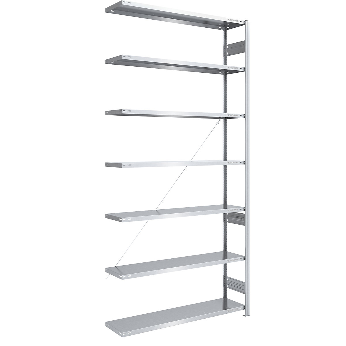 Estantería ensamblable, construcción semipesada &ndash; eurokraft pro