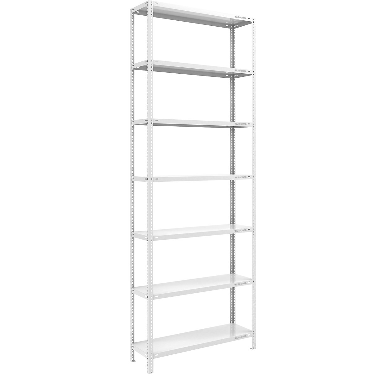 Estantería atornillable para cargas pesadas, gris luminoso RAL 7035 &ndash; eurokraft pro