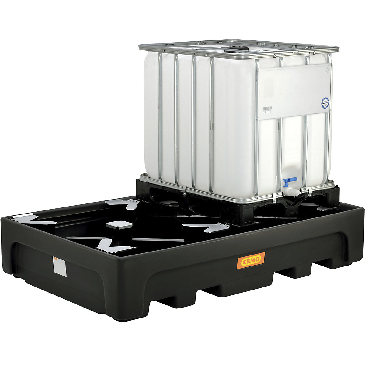 Cubeta colectora de PE para contenedores depósito IBC/KTC – CEMO (Imagen del producto 2)-1