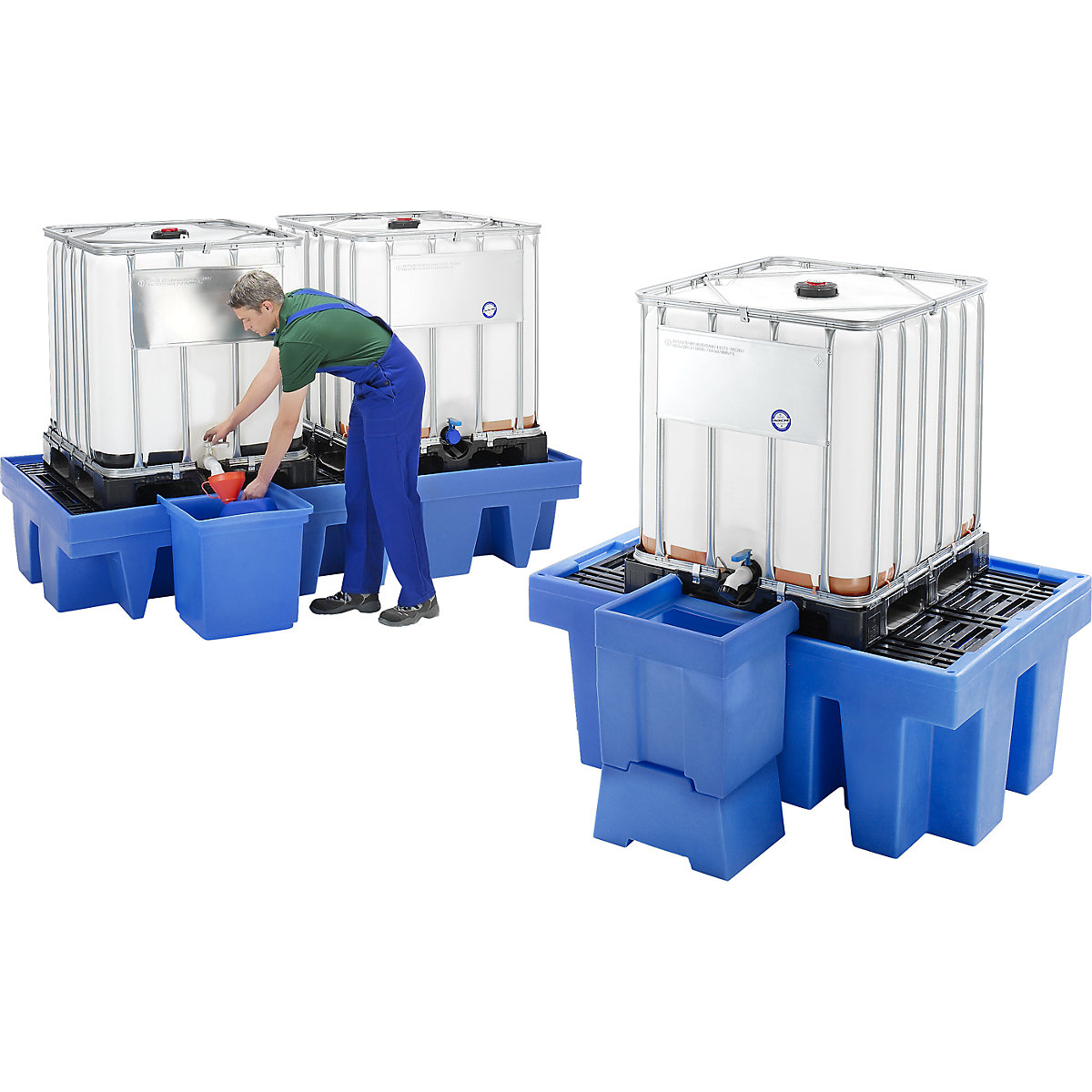 Cubeta colectora de PE para contenedores depósito IBC/KTC (Imagen del producto 2)-1