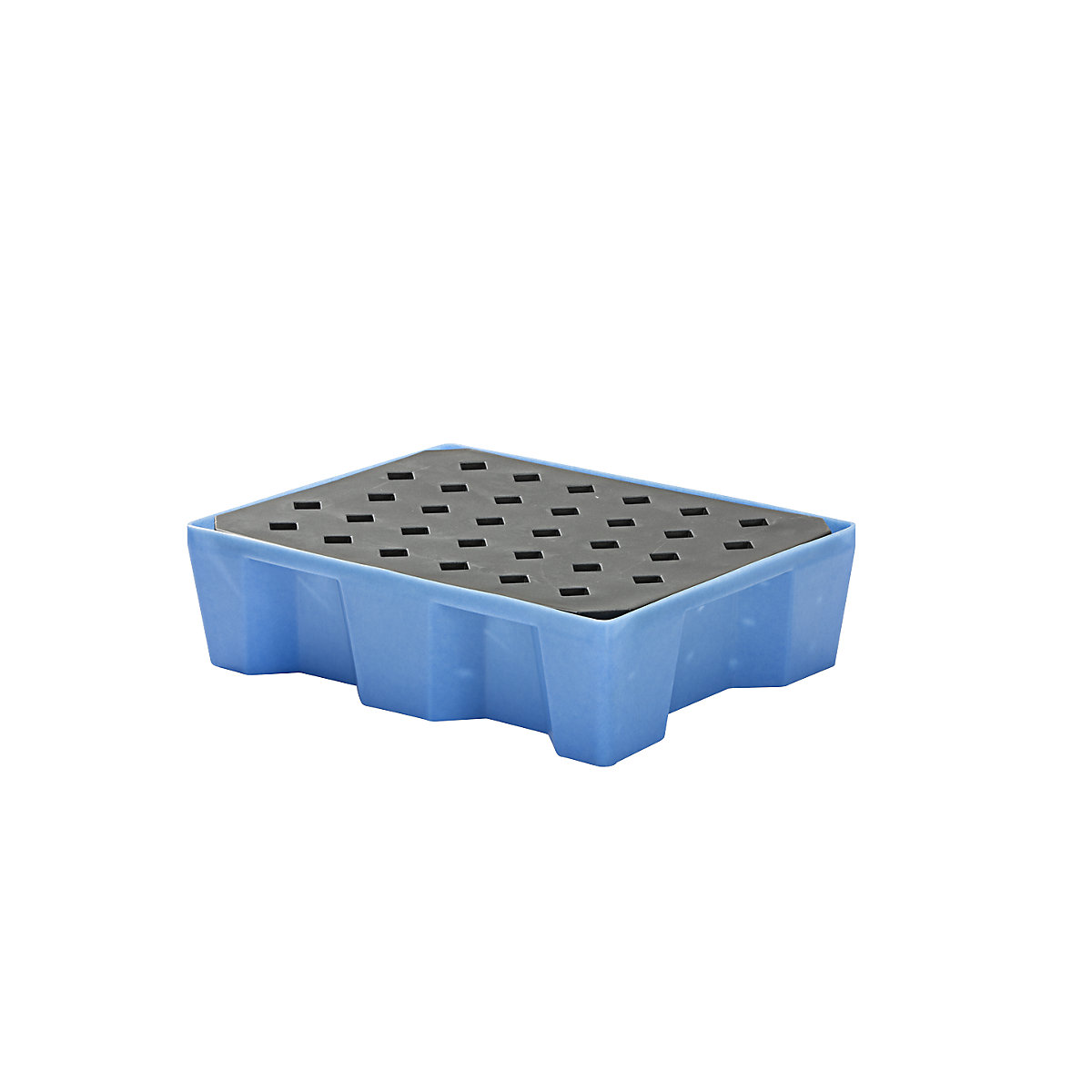 Cubeta de PE para bidones de 60 litros y recipientes pequeños, cubeta de fondo / para palets, con rejilla-3
