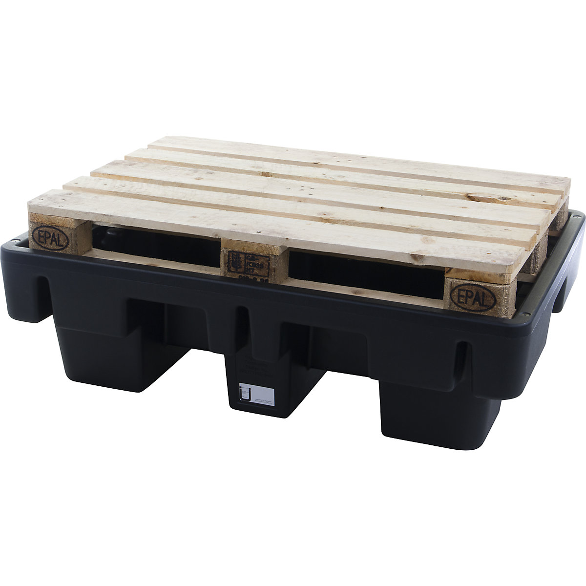 Cubeta colectora de PE para 2 bidones de 200 l (Imagen del producto 3)-2