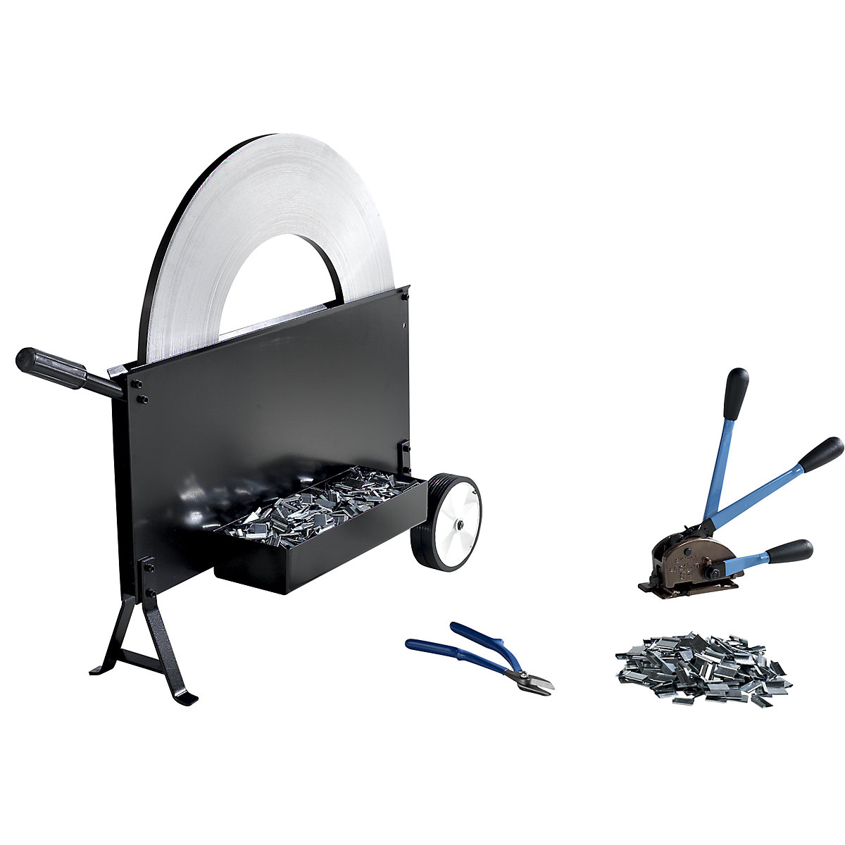 Set de legare, bandă de oţel &ndash; ratioform