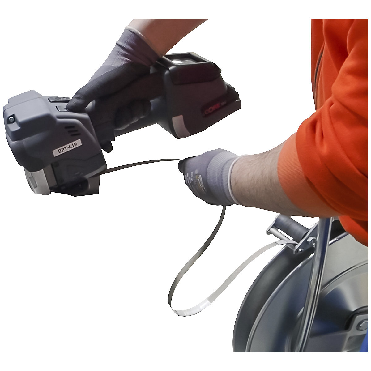 Dispozitiv de legare pentru bandă de oțel, cu acumulator – ratioform (Imagine produs 7)-6