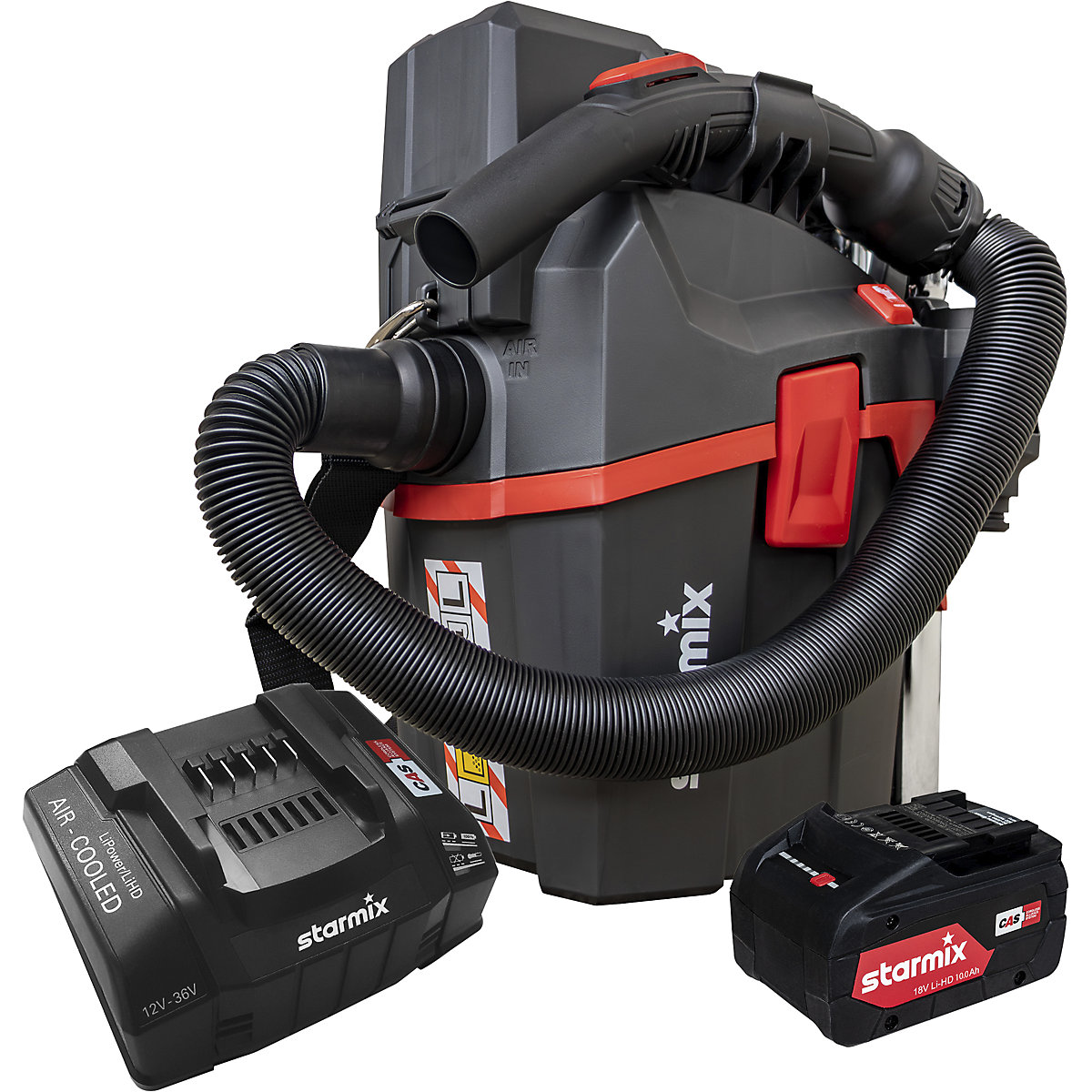 Aspiratore per solidi/liquidi a batteria Smart L Set - starmix