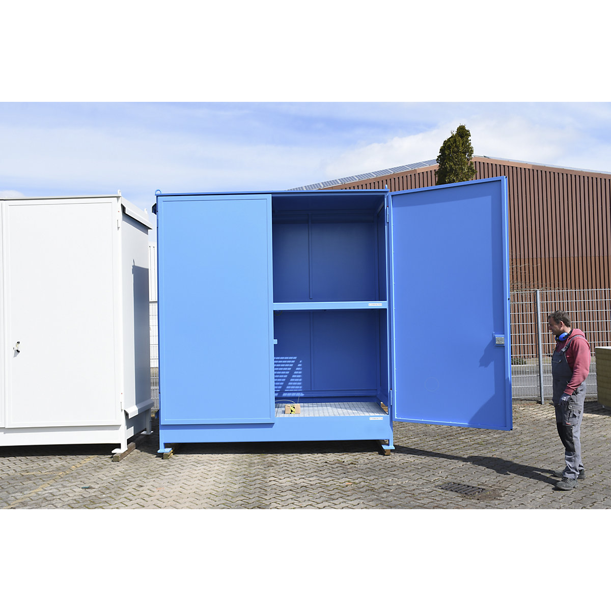 Container scaffalati per sostanze pericolose – eurokraft pro (Foto prodotto 9)-8