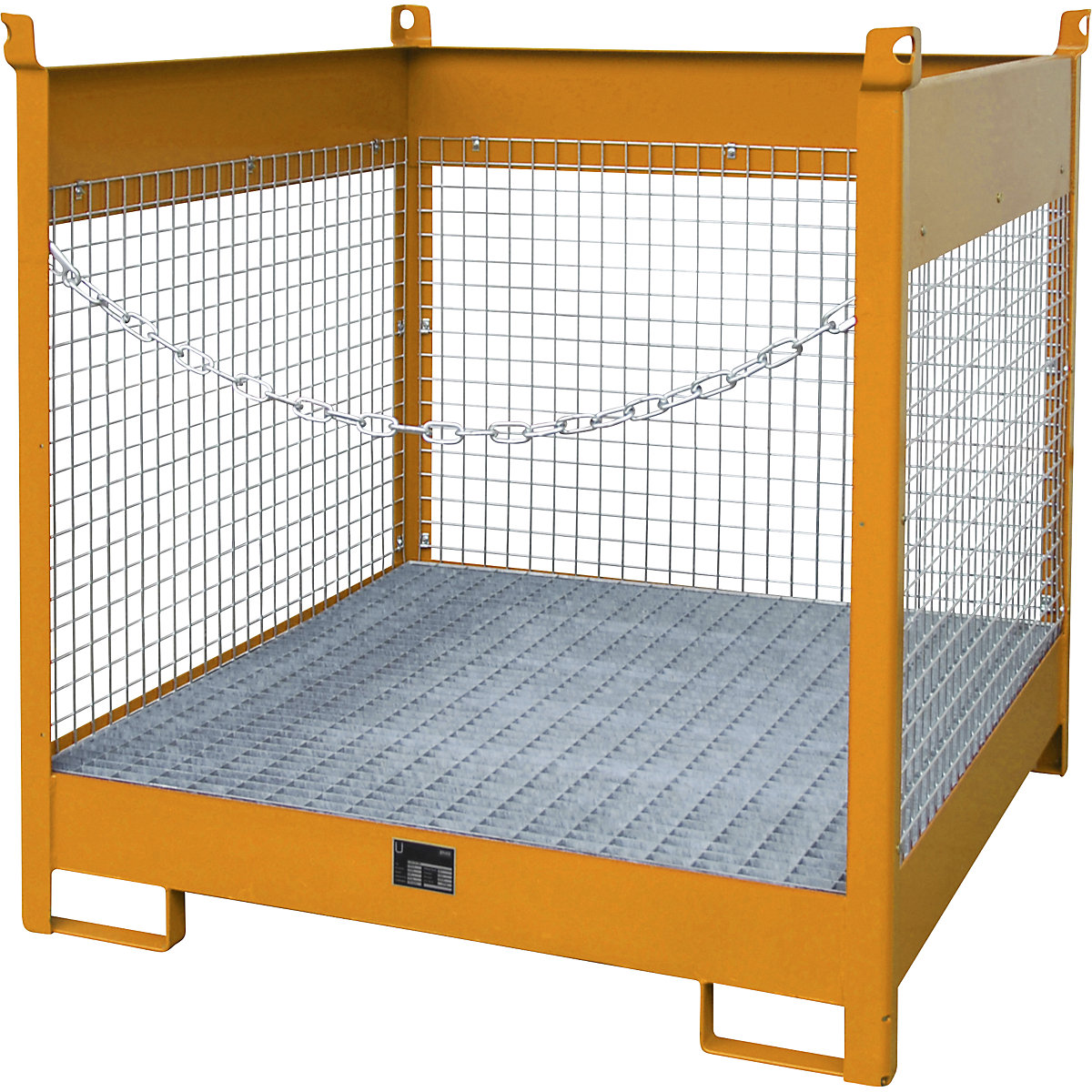 Palette con vasca di raccolta per trasporto e magazzinaggio – eurokraft pro