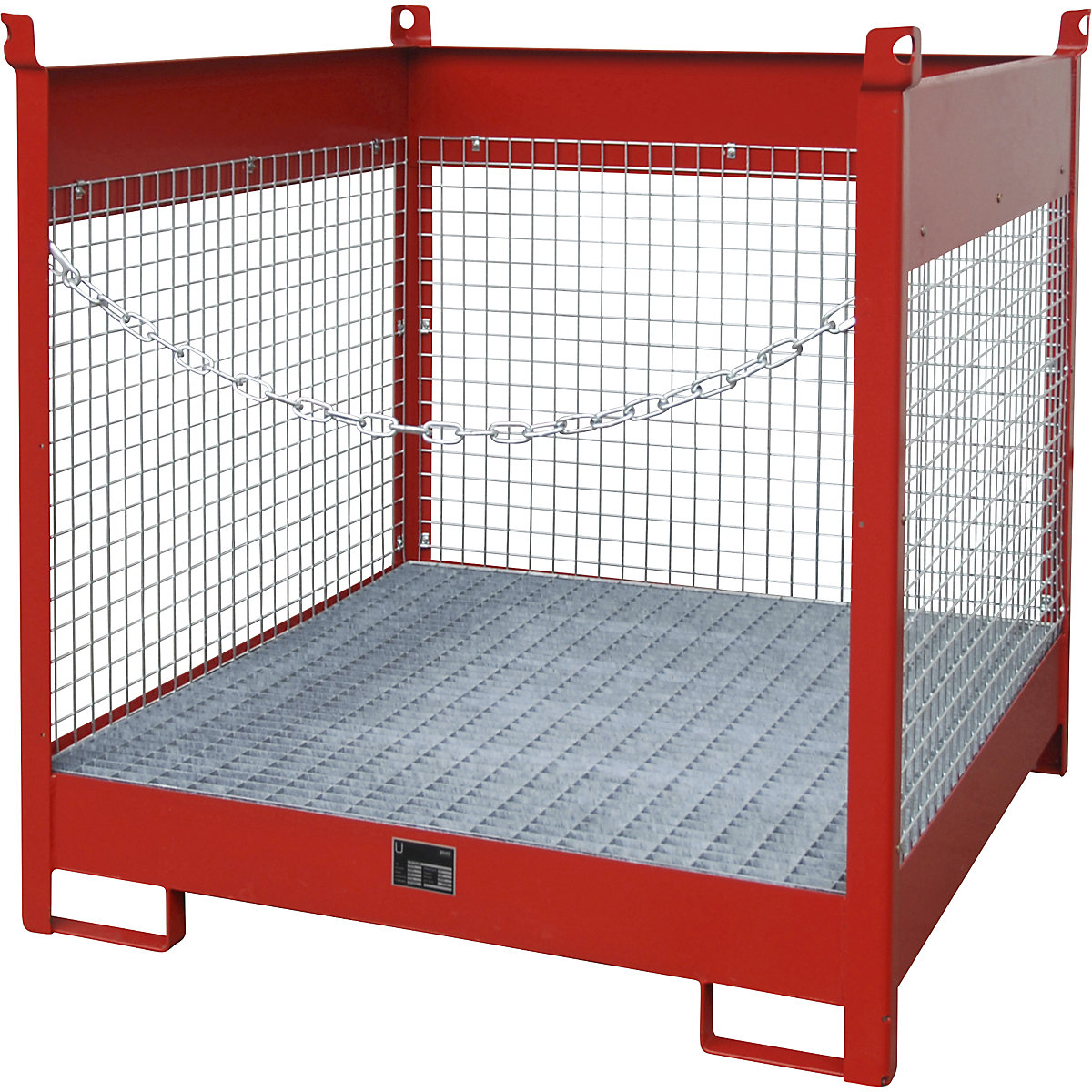 Palette con vasca di raccolta per trasporto e magazzinaggio – eurokraft pro