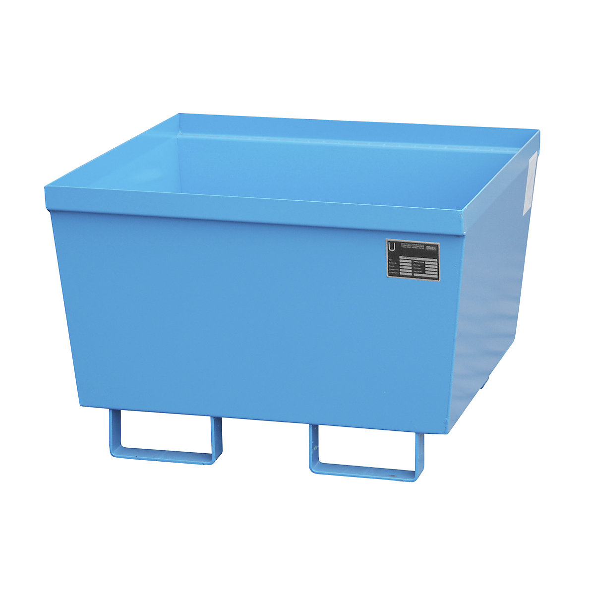 Vasca di raccolta in acciaio con bordo profilato – eurokraft pro