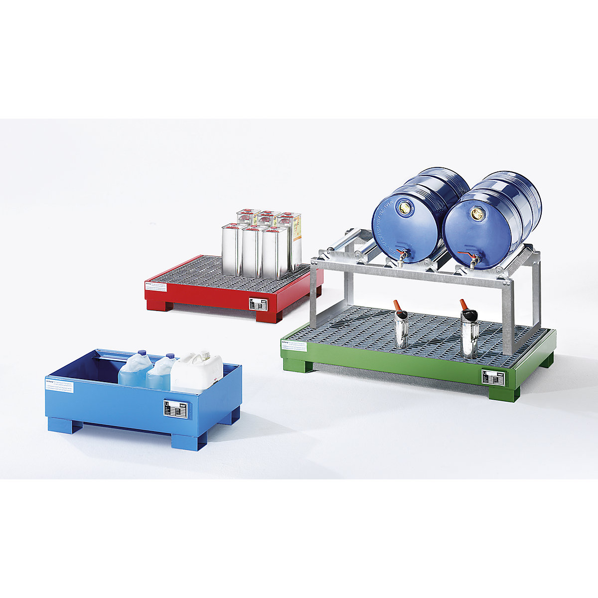 Vasca di raccolta in acciaio – eurokraft pro (Foto prodotto 2)-1