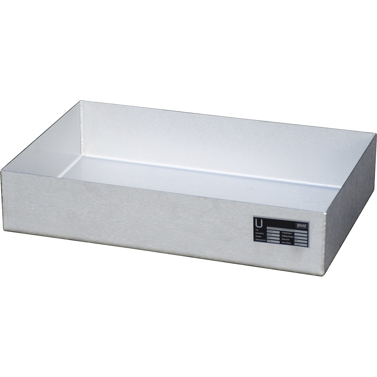 Vasca per palette in acciaio inox – eurokraft pro (Foto prodotto 4)-3