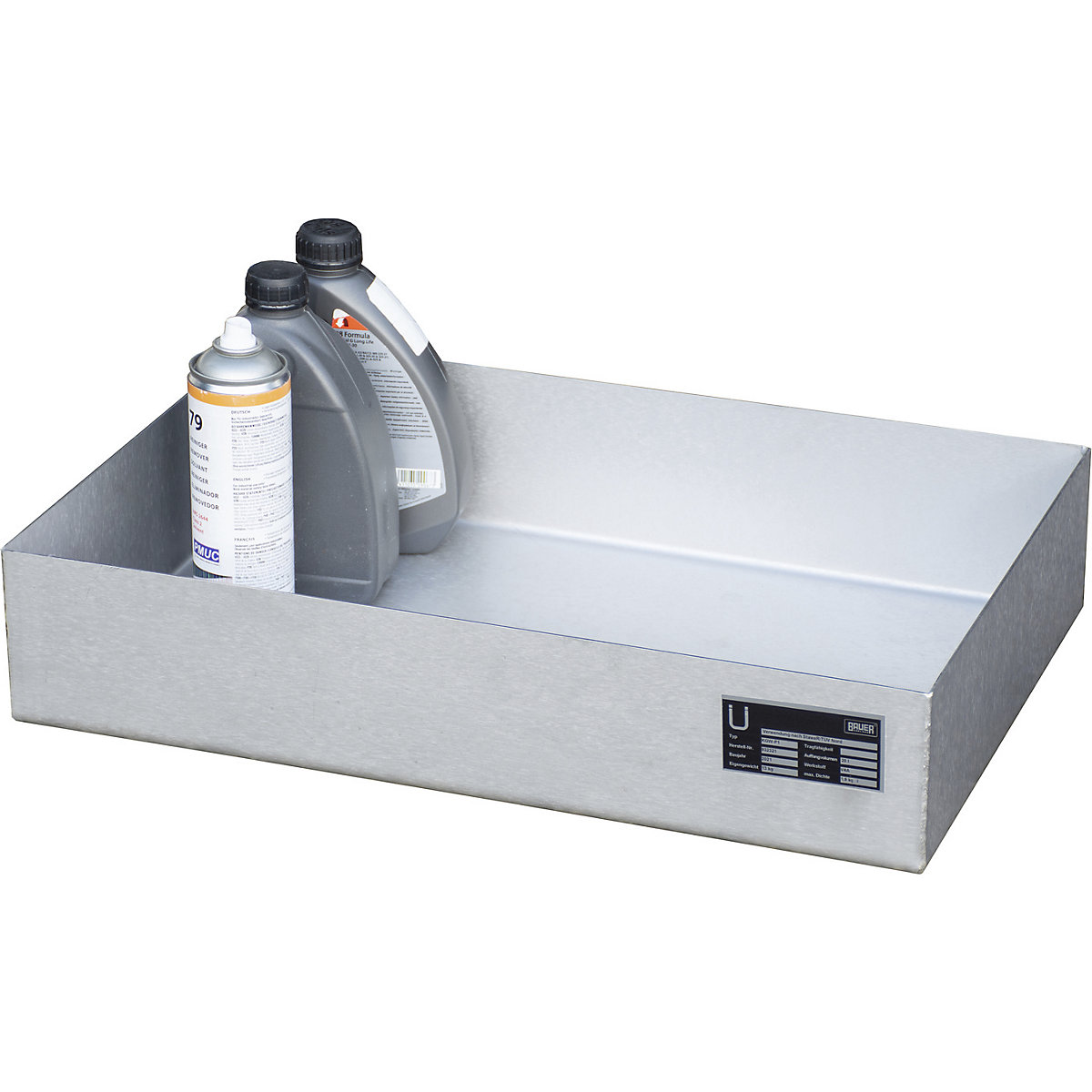 Vasca per palette in acciaio inox – eurokraft pro (Foto prodotto 3)-2