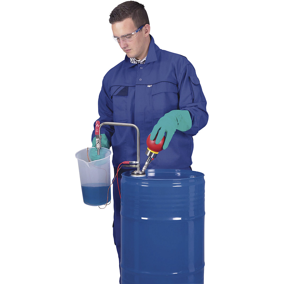 Pompa per solventi in acciaio inox, funzionamento manuale (Foto prodotto 3)-2