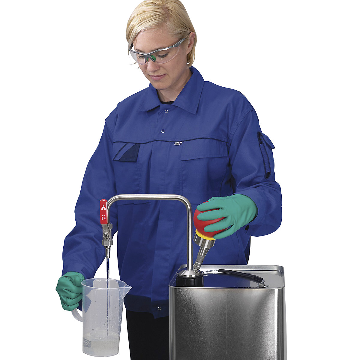 Pompa per solventi in acciaio inox, funzionamento manuale (Foto prodotto 4)-3