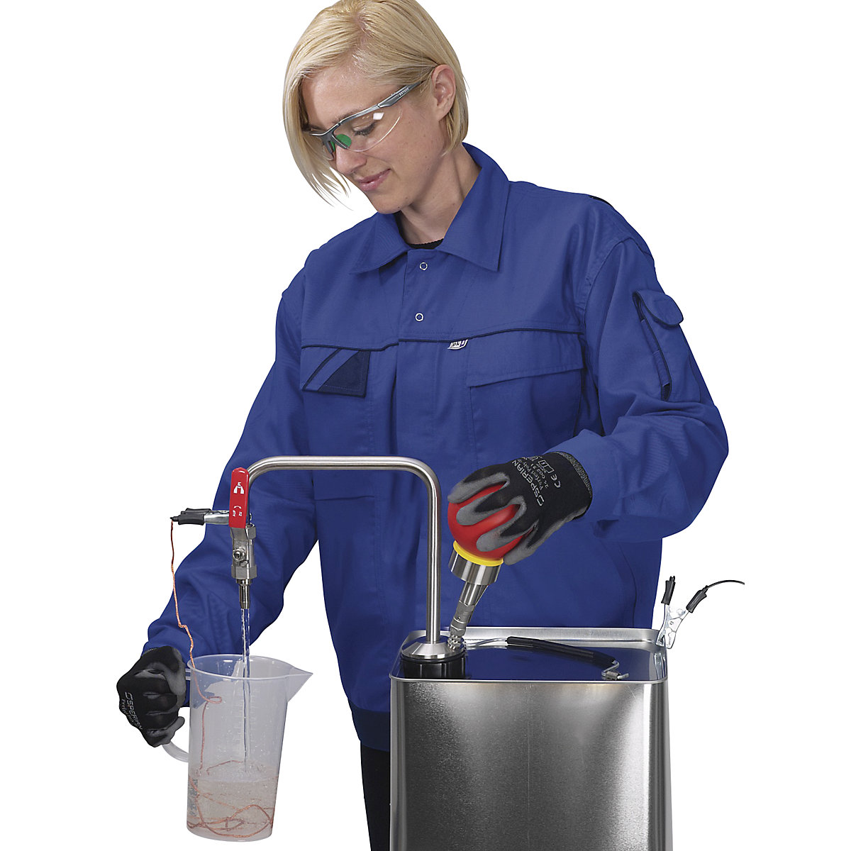 Pompa per solventi in acciaio inox, funzionamento manuale (Foto prodotto 6)-5