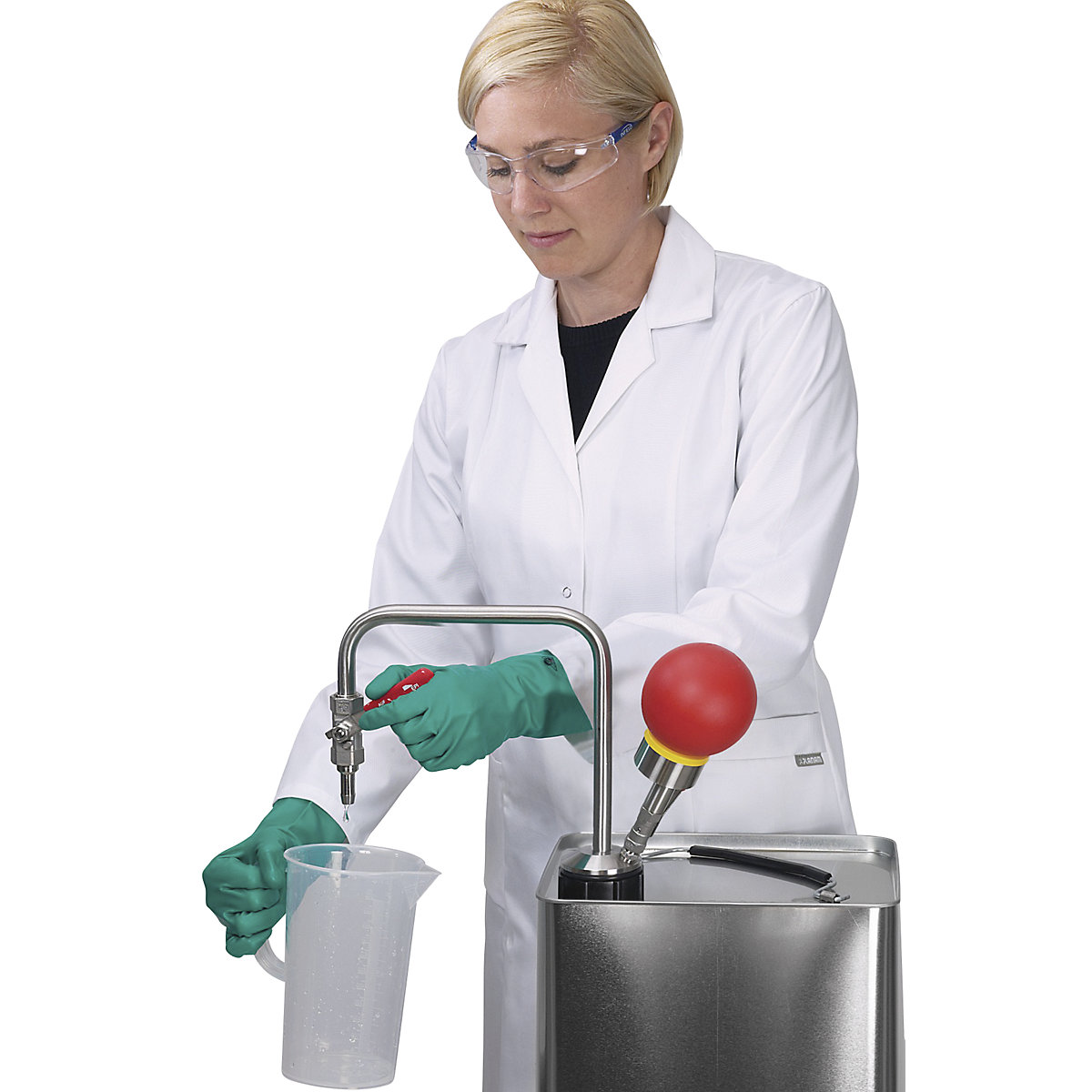 Pompa per solventi in acciaio inox, funzionamento manuale (Foto prodotto 8)-7