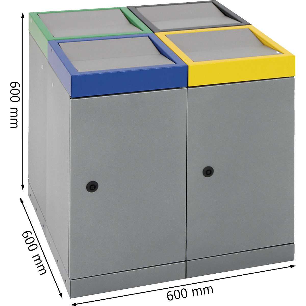 Contenitore modulare con anta per la raccolta differenziata (Foto prodotto 2)-1