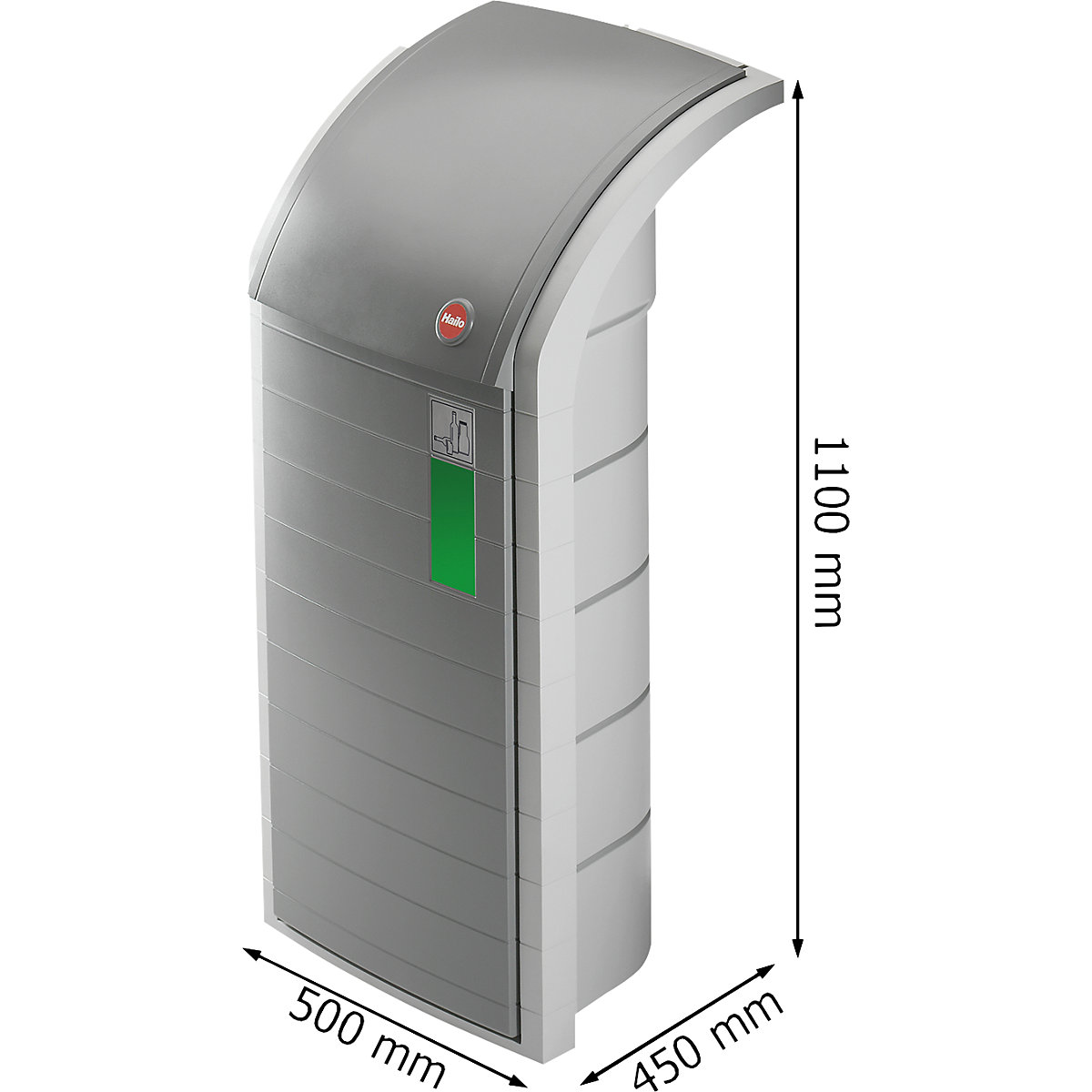 Contenitore per la raccolta differenziata ProfiLine WSB Design XXXL – Hailo (Foto prodotto 6)-5