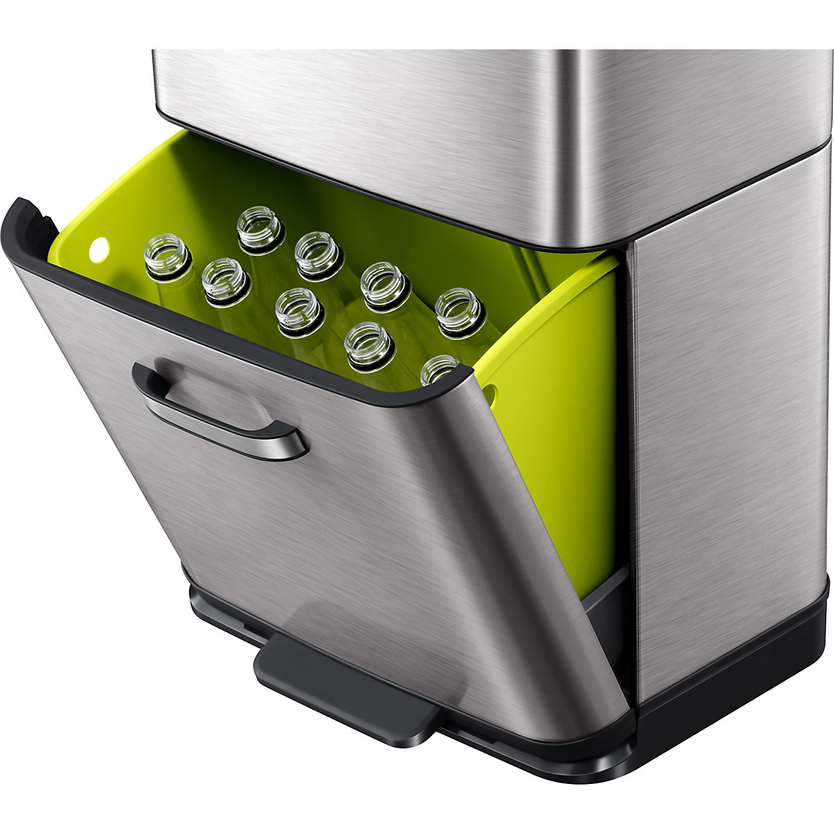 Contenitore per la raccolta differenziata con sensore, acciaio inox – EKO (Foto prodotto 8)-7