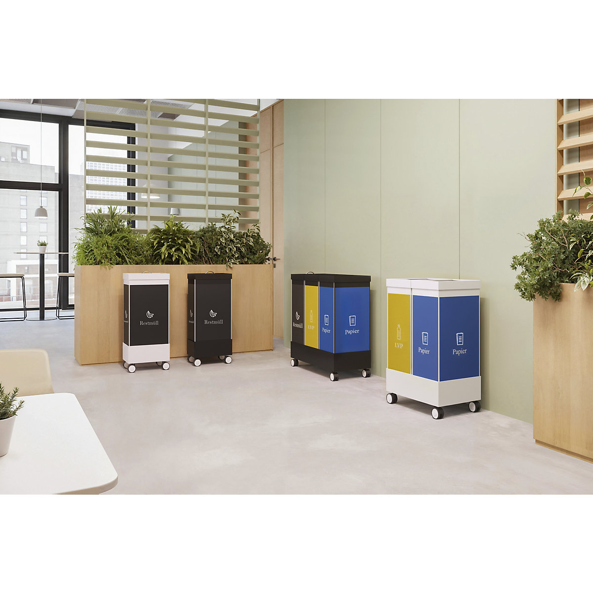 Contenitore per la raccolta differenziata, plastica – Paperflow (Foto prodotto 2)-1