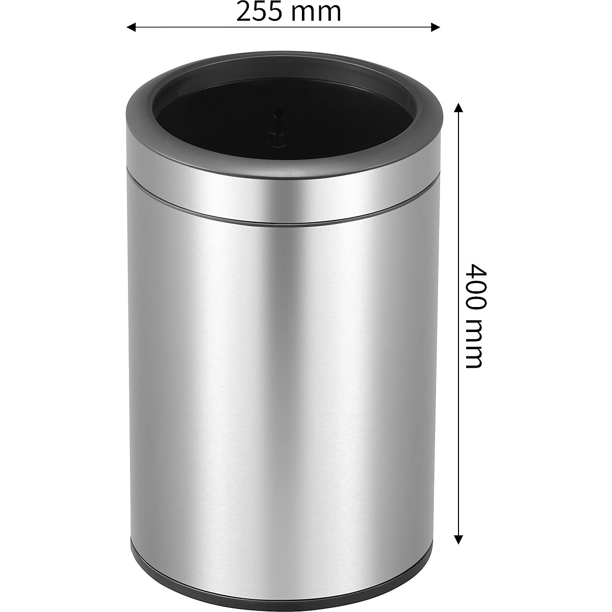 Cestino per carta, acciaio inox (Foto prodotto 4)-3