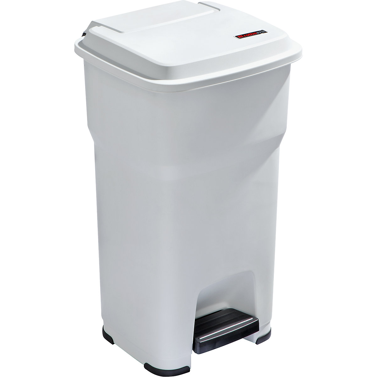 Pattumiera a pedale HERA – rothopro, capacità 60 l, largh. x alt. x prof. 390 x 690 x 390 mm, bianco-2