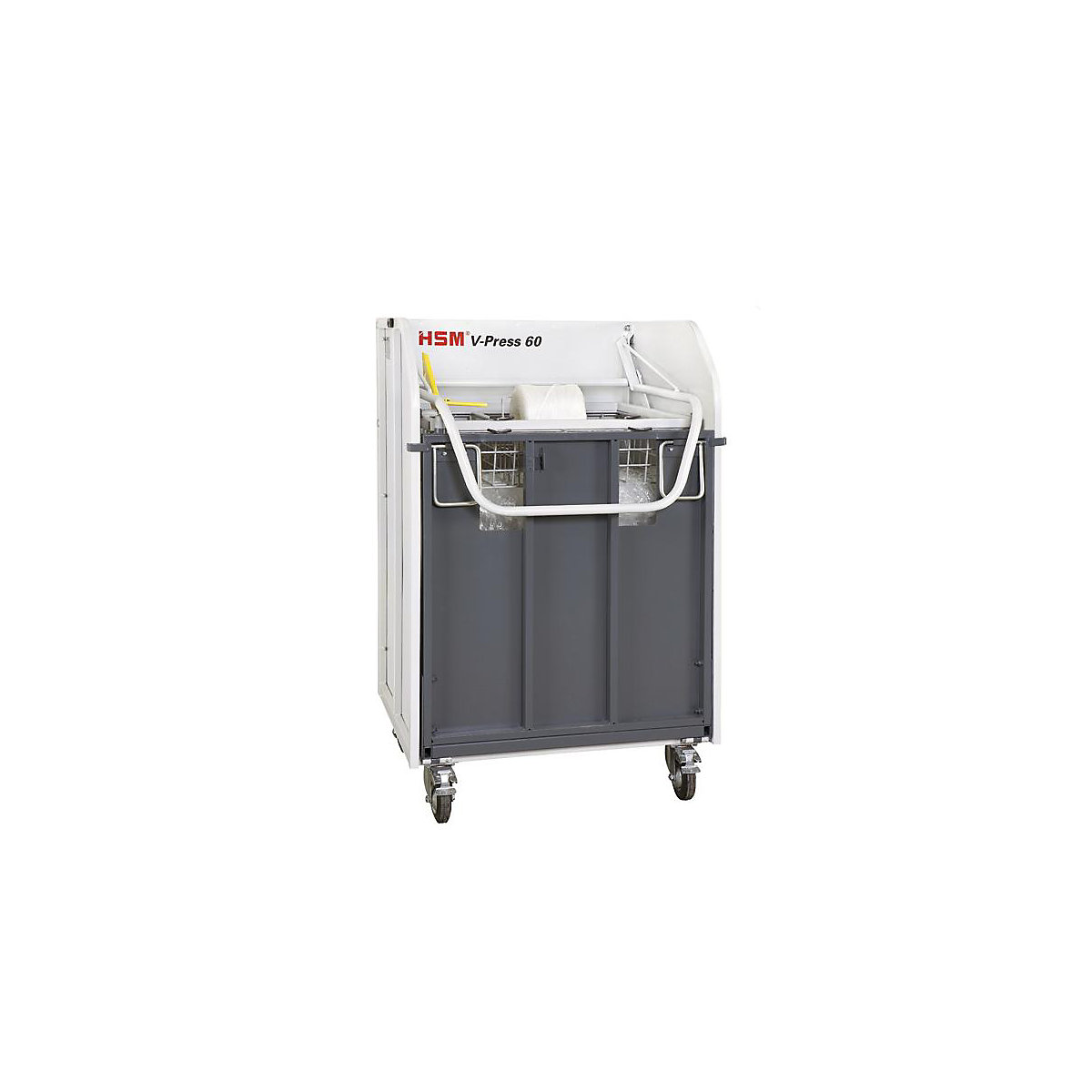 Pressa imballatrice verticale, alt. x largh. x prof. 1280 x 810 x 735 mm – HSM (Foto prodotto 2)-1