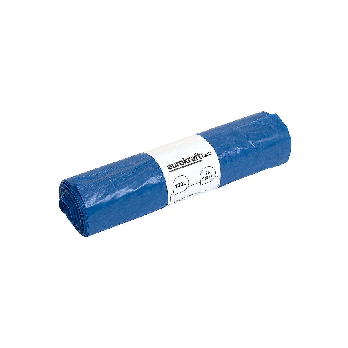 Sacchi per rifiuti, 100% PCR LDPE, 120 l – eurokraft basic (Foto prodotto 13)-12