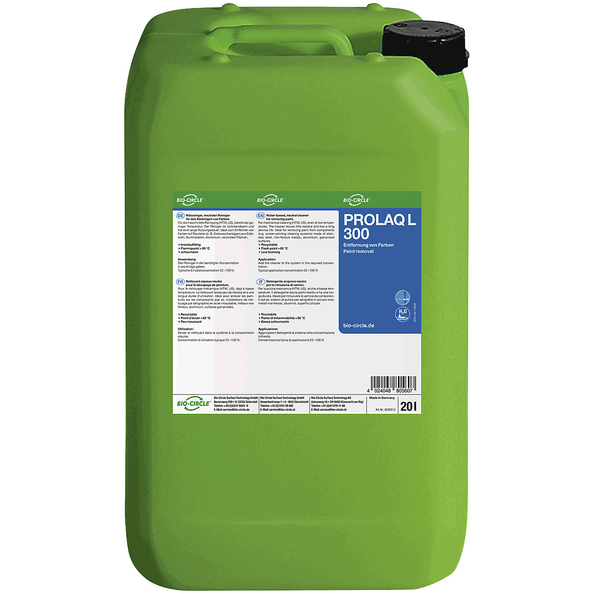 Detergente per macchine PROLAQ L 300 – Bio-Circle