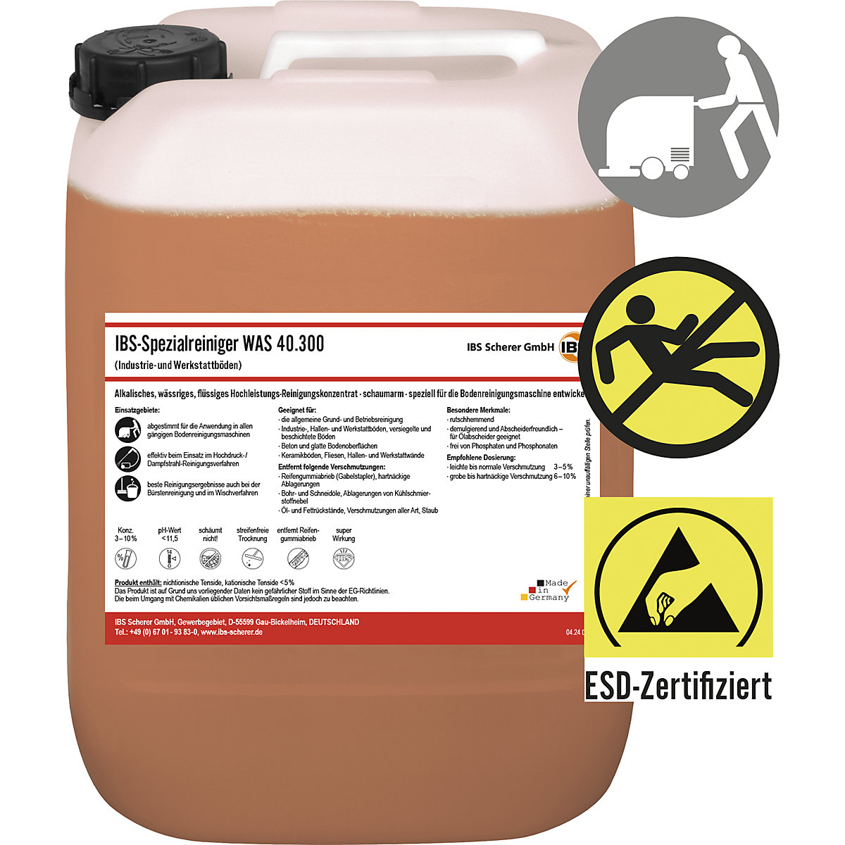 Detergente per pavimenti WAS 40.300 - IBS Scherer