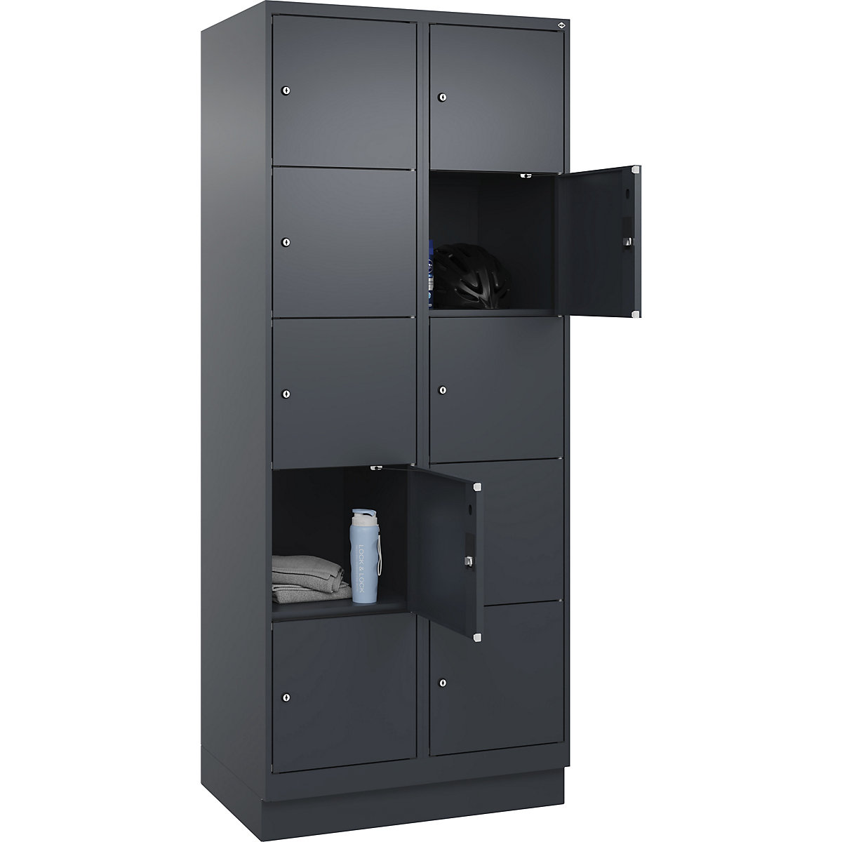 Dulap cu 5 compartimente cu încuietoare Evolo PLUS (Imagine produs 2)-1