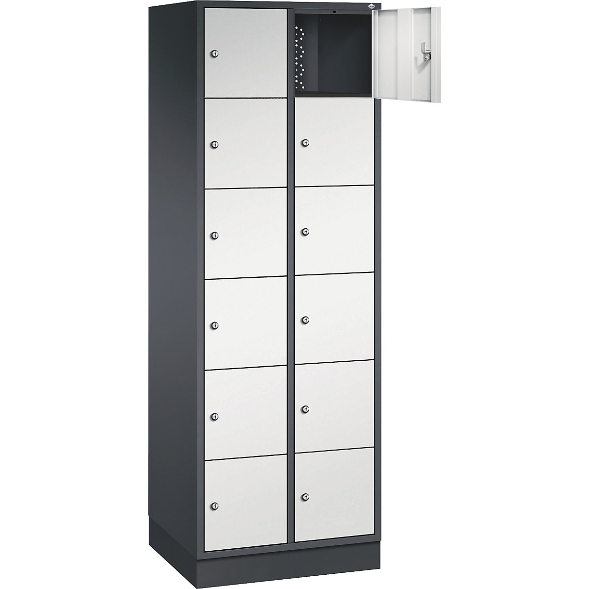 Dulap cu 6 compartimente cu încuietoare Intro – C+P (Imagine produs 2)-1