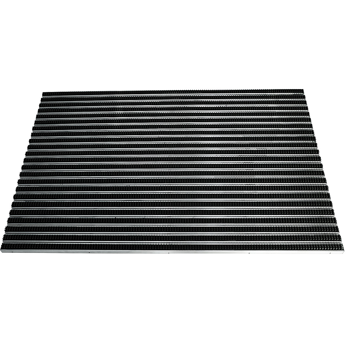 Covoraș pentru reținerea impurităților cu profiluri din aluminiu, inserție cu perii, lung. x lăț. 1185 x 785 mm