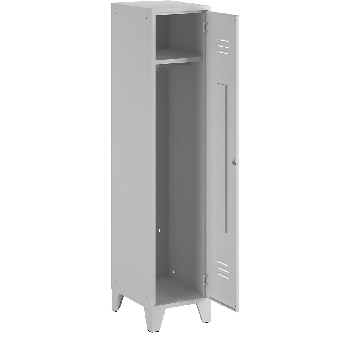 Vestiar Berlin 2 – Wolf, 1 modul, gri deschis, lățime 400 mm, acoperiș cu formă plată-19