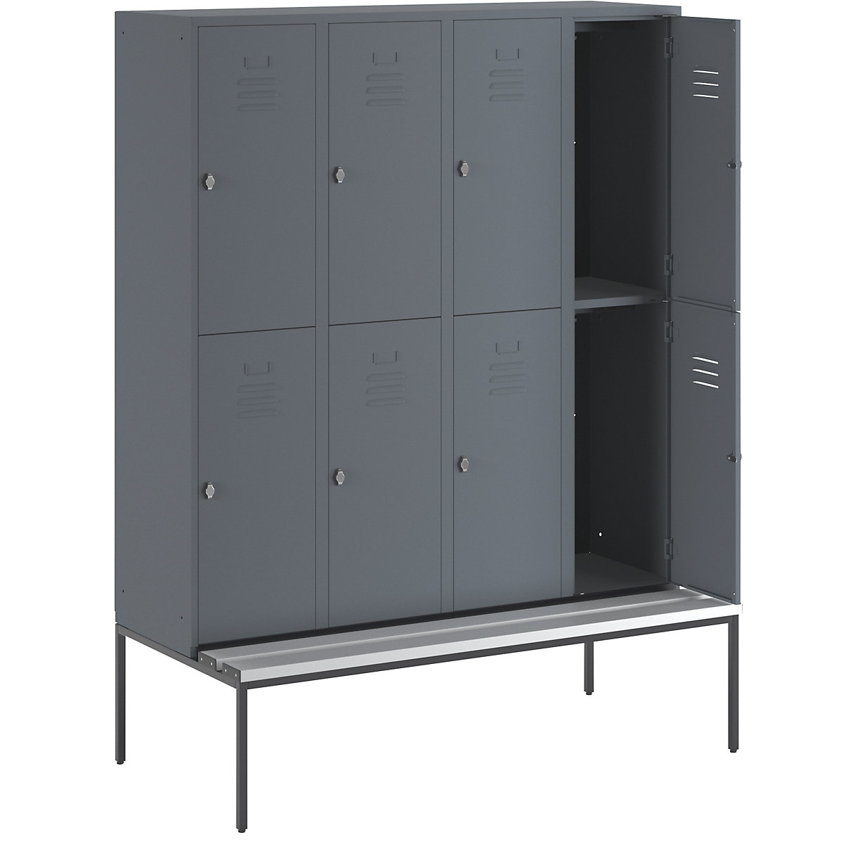 Vestiar cu două niveluri Berlin 2 cu bancă – Wolf (Imagine produs 21)-20