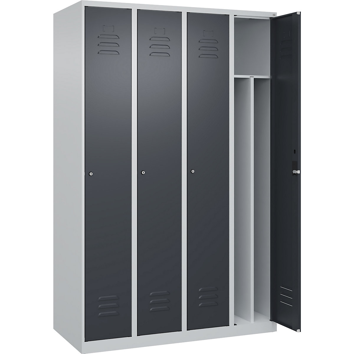 Vestiar pentru haine curate şi murdare Classic PLUS, îngust &ndash; C+P