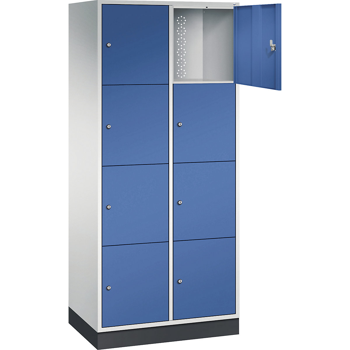 Dulap din oțel cu compartimente cu încuietoare INTRO, înălțime compartiment 435 mm – C+P (Imagine produs 34)
