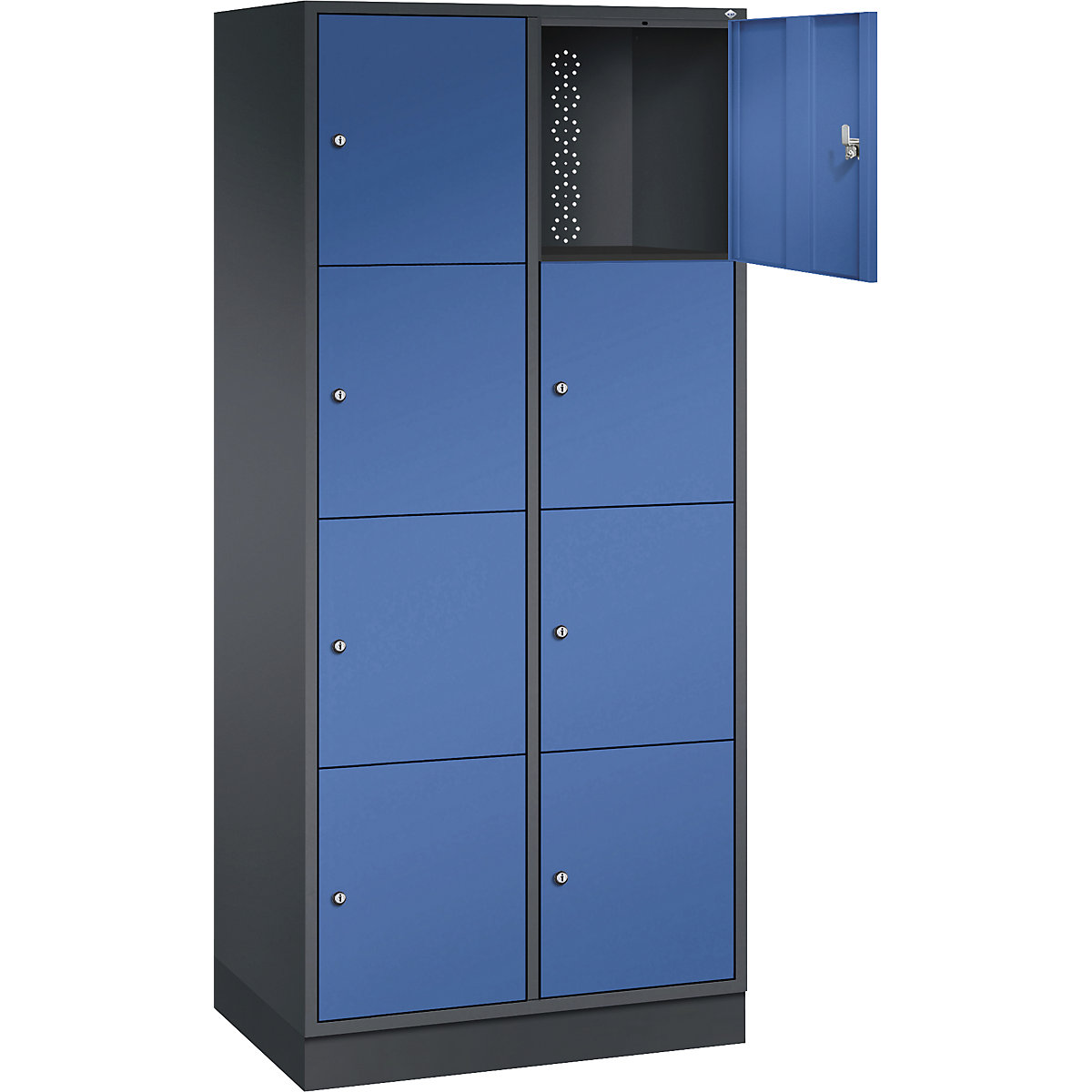 Dulap din oțel cu compartimente cu încuietoare INTRO, înălțime compartiment 435 mm – C+P (Imagine produs 31)