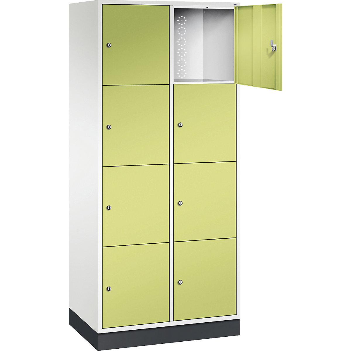 Dulap din oțel cu compartimente cu încuietoare INTRO, înălțime compartiment 435 mm – C+P (Imagine produs 23)
