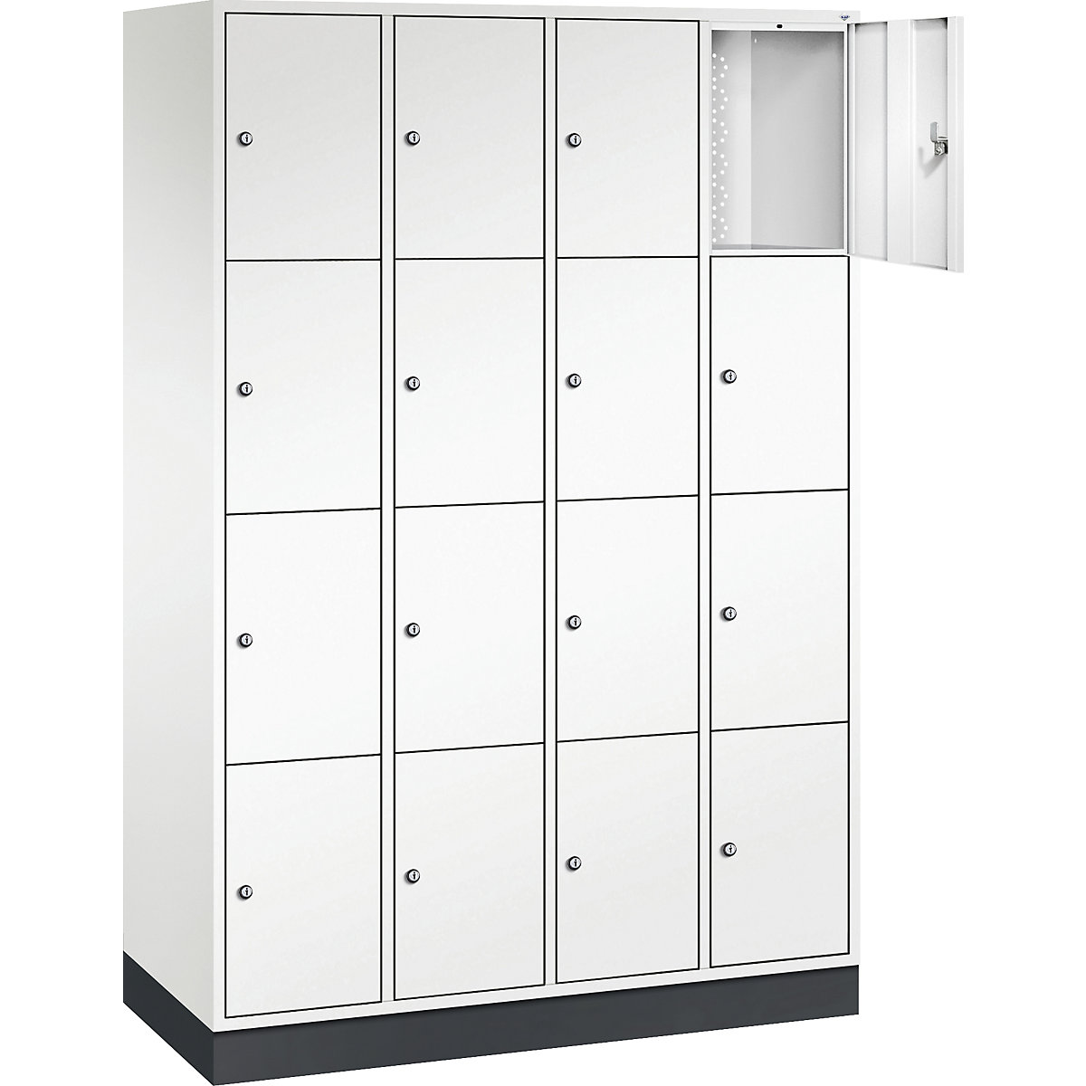 Dulap din oțel cu compartimente cu încuietoare INTRO, înălțime compartiment 435 mm – C+P (Imagine produs 29)
