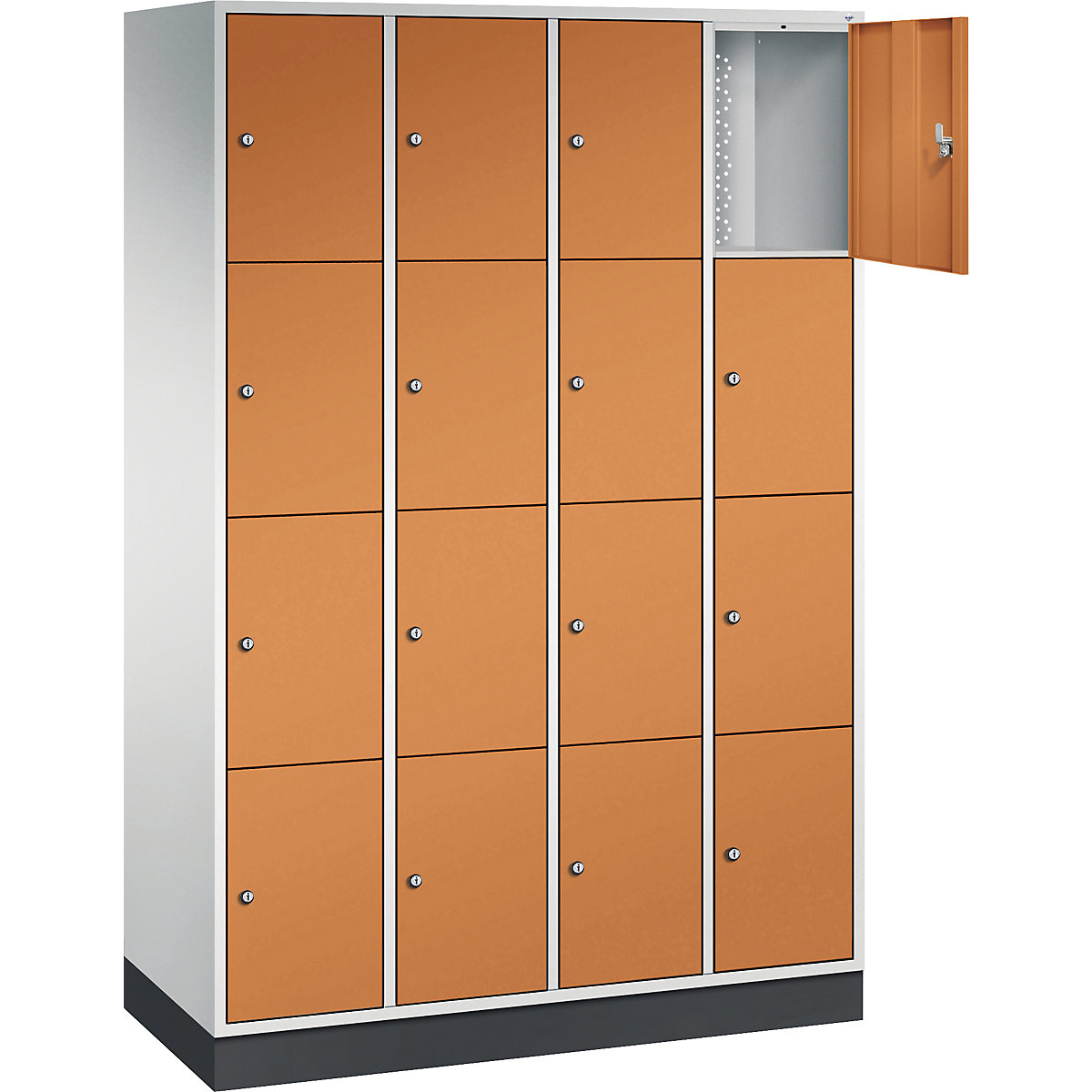 Dulap din oțel cu compartimente cu încuietoare INTRO, înălțime compartiment 435 mm – C+P (Imagine produs 24)