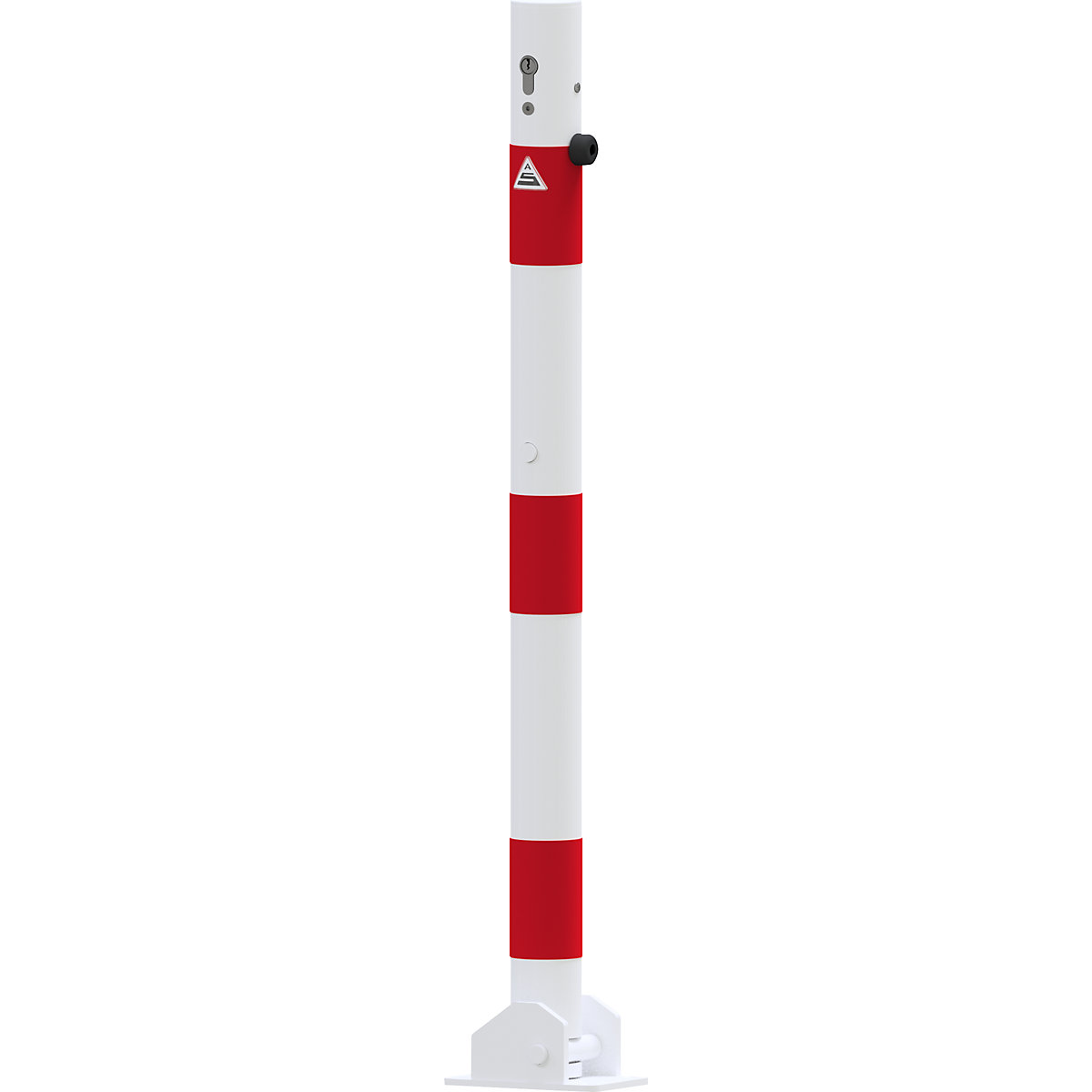 Stâlp de blocare, &Oslash; 60 mm, alb / roşu &ndash; Schake