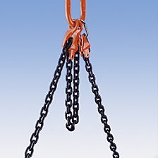 comprimento útil 2000 mm, espessura da corrente 6 mm