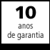 10 anos de garantia  Aos produtos assinalados com este símbolo concedemos uma garantia de qualidade sobre o material e o acabamento durante 10 anos após o fornecimento.