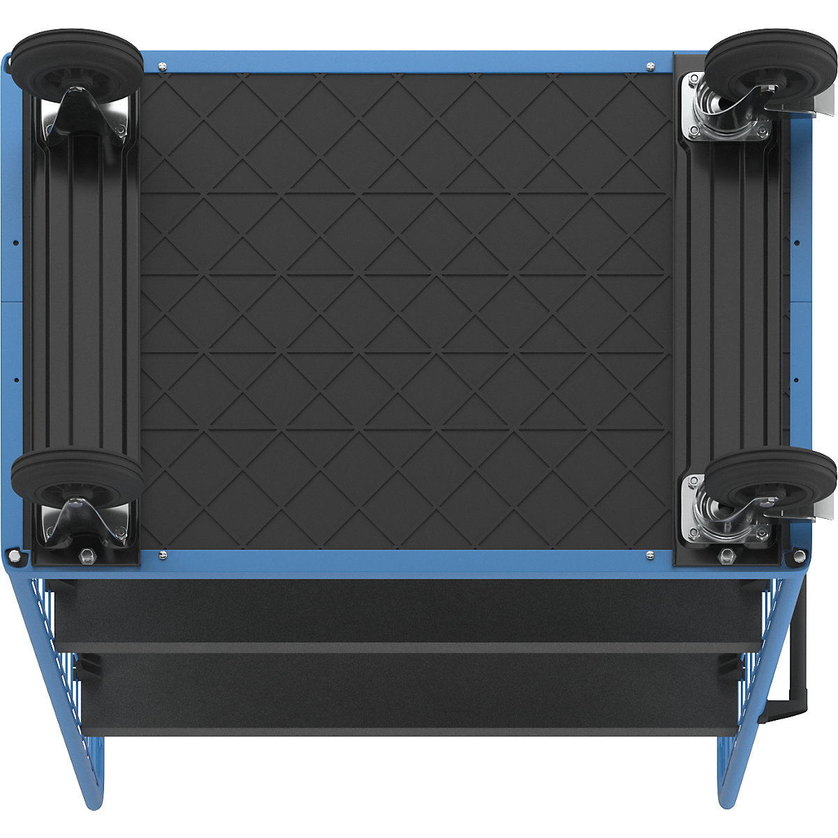 Carro de andares, grade de arame de três lados – eurokraft pro (Imagem do produto 4)-3