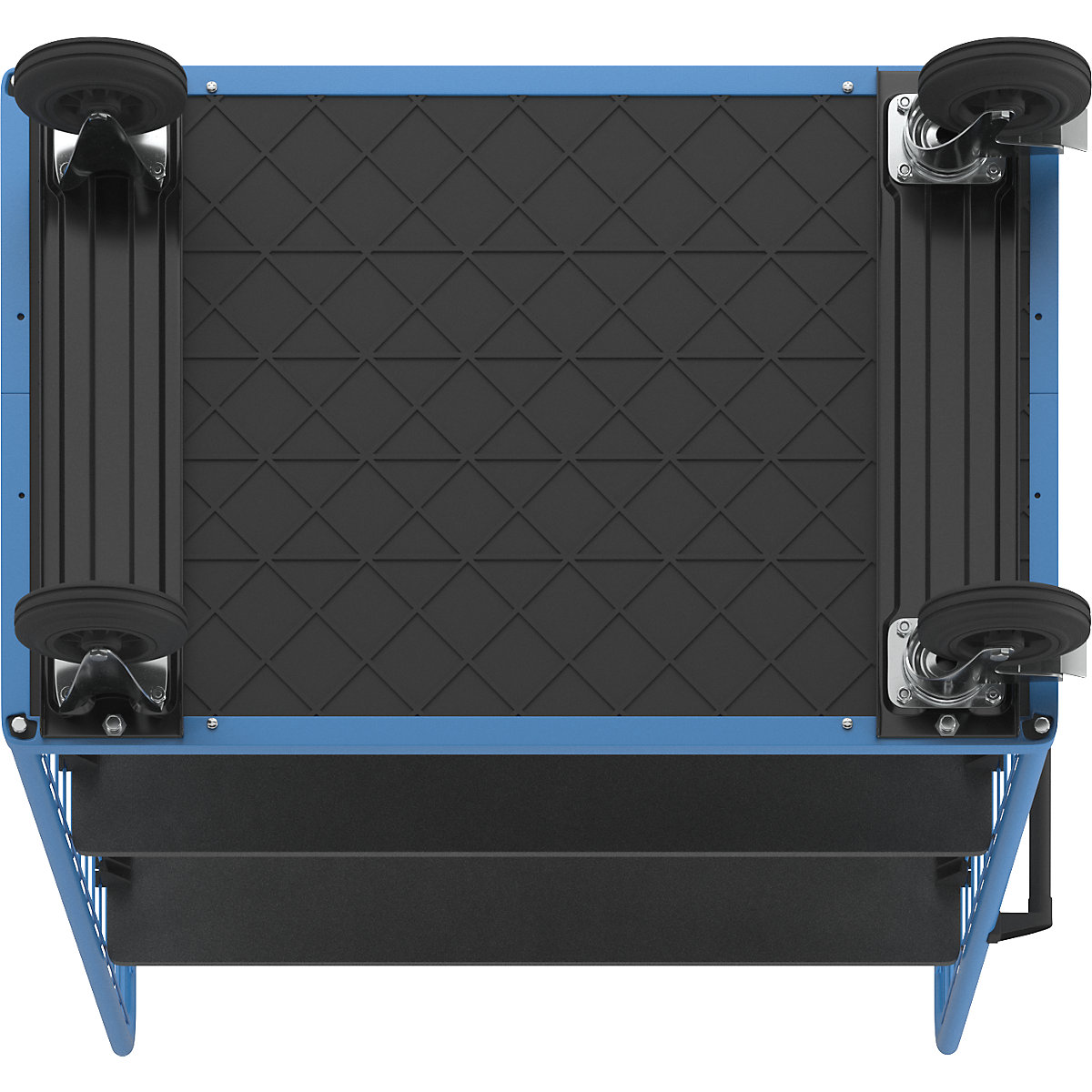 Carro de andares, grade de arame de três lados – eurokraft pro (Imagem do produto 4)-3