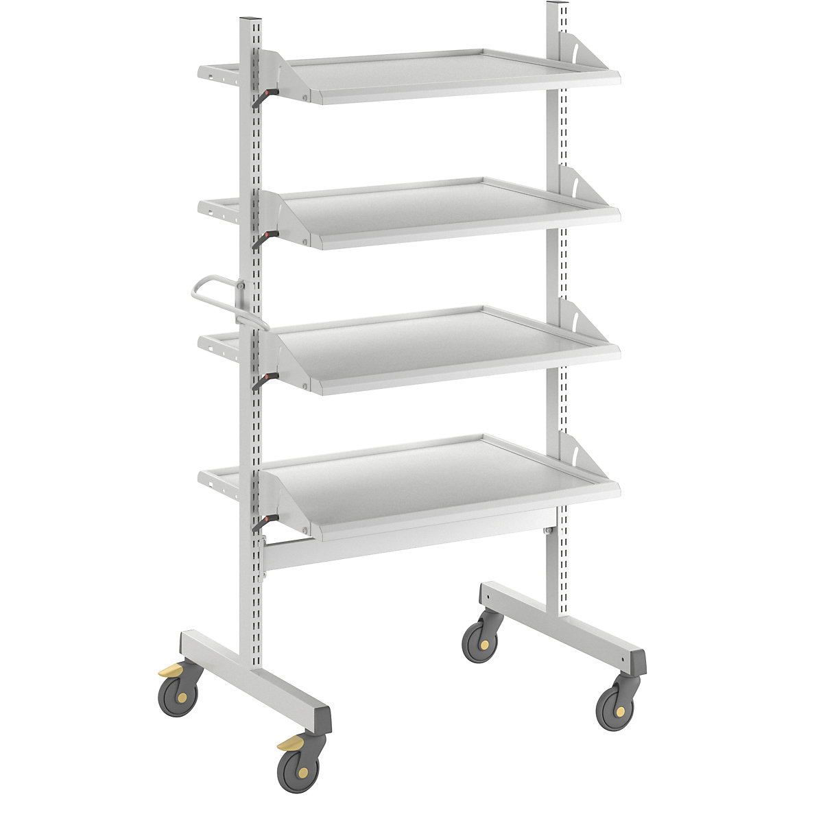 Carro para aparelhos ESD – Treston, 4 andares, comprimento 943 mm-1