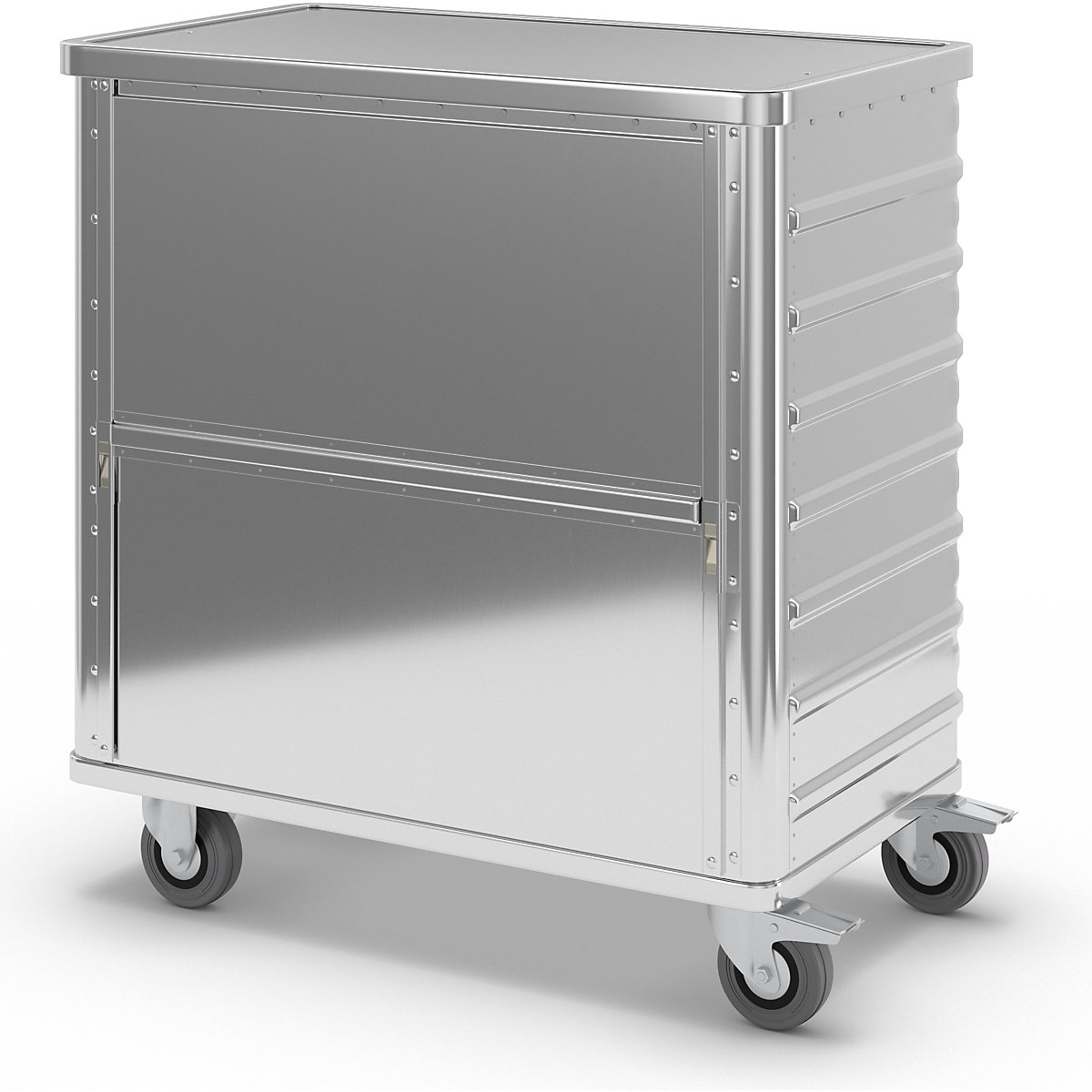 Carro de caixa em alumínio, painel lateral rebaixável – Gmöhling (Imagem do produto 2)-1