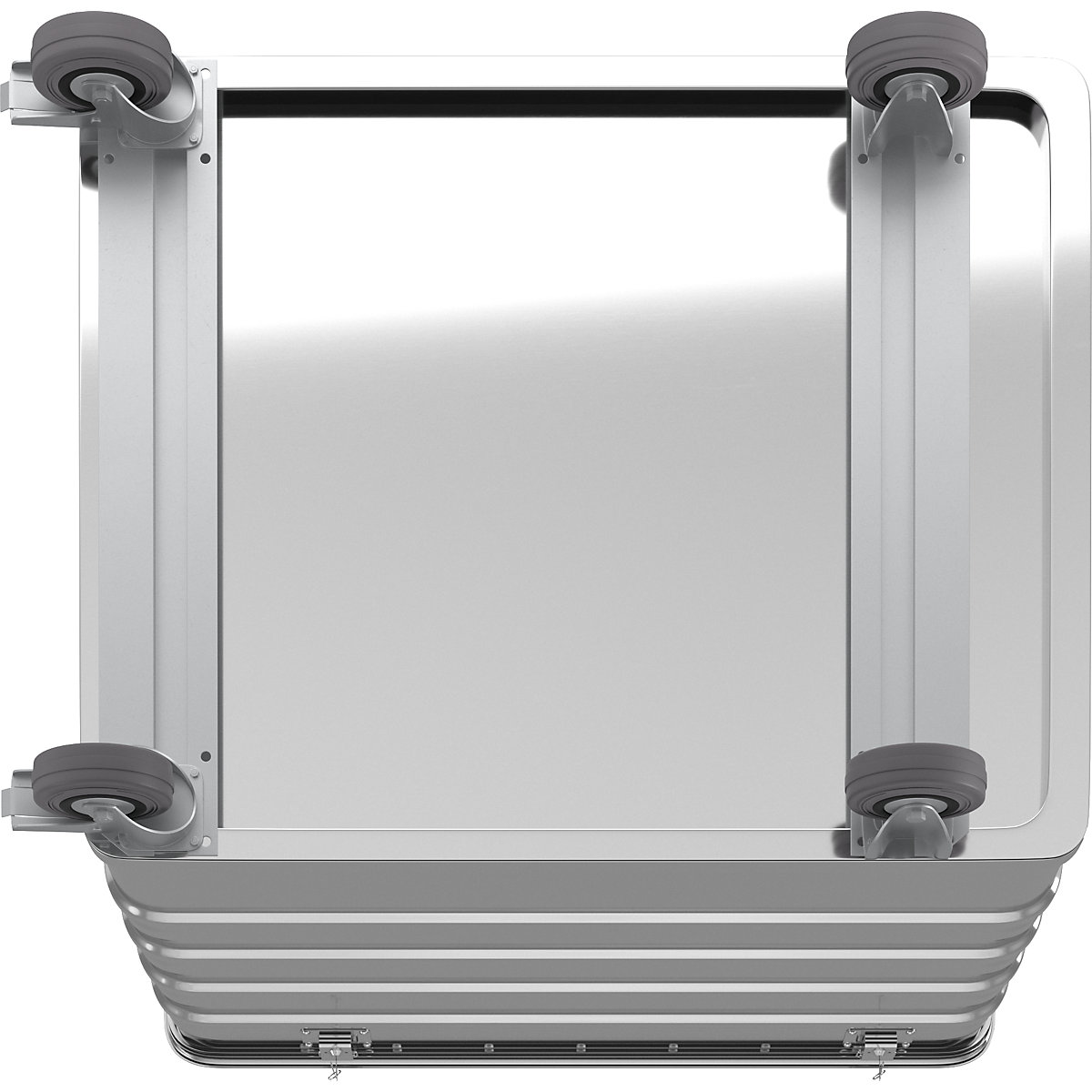 Carro de caixa em alumínio, painel maciço – Gmöhling (Imagem do produto 2)-1
